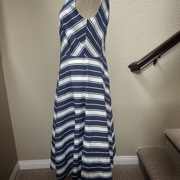 Kate Spade Striped Sleeveless Cotton Dress - Picture 2 of 3